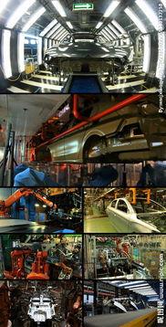 国产汽车生产的视频素材